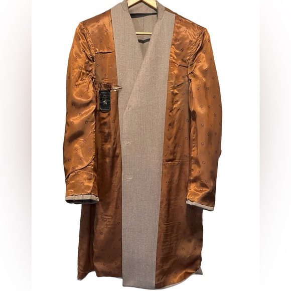 Christian Dior 70s Vintage Beige Three Button Formal Overcoat Mens Sz 40 Medium - Picture 9 of 15